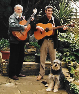 Image of Mike with Nic Jones, 18-March-1997